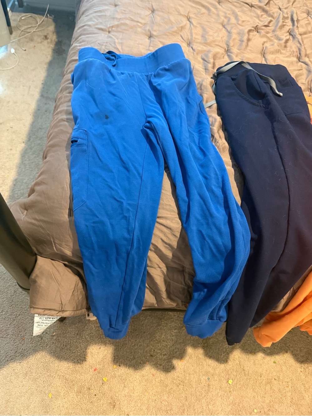 Kids Blue Fleece Jogger Pants